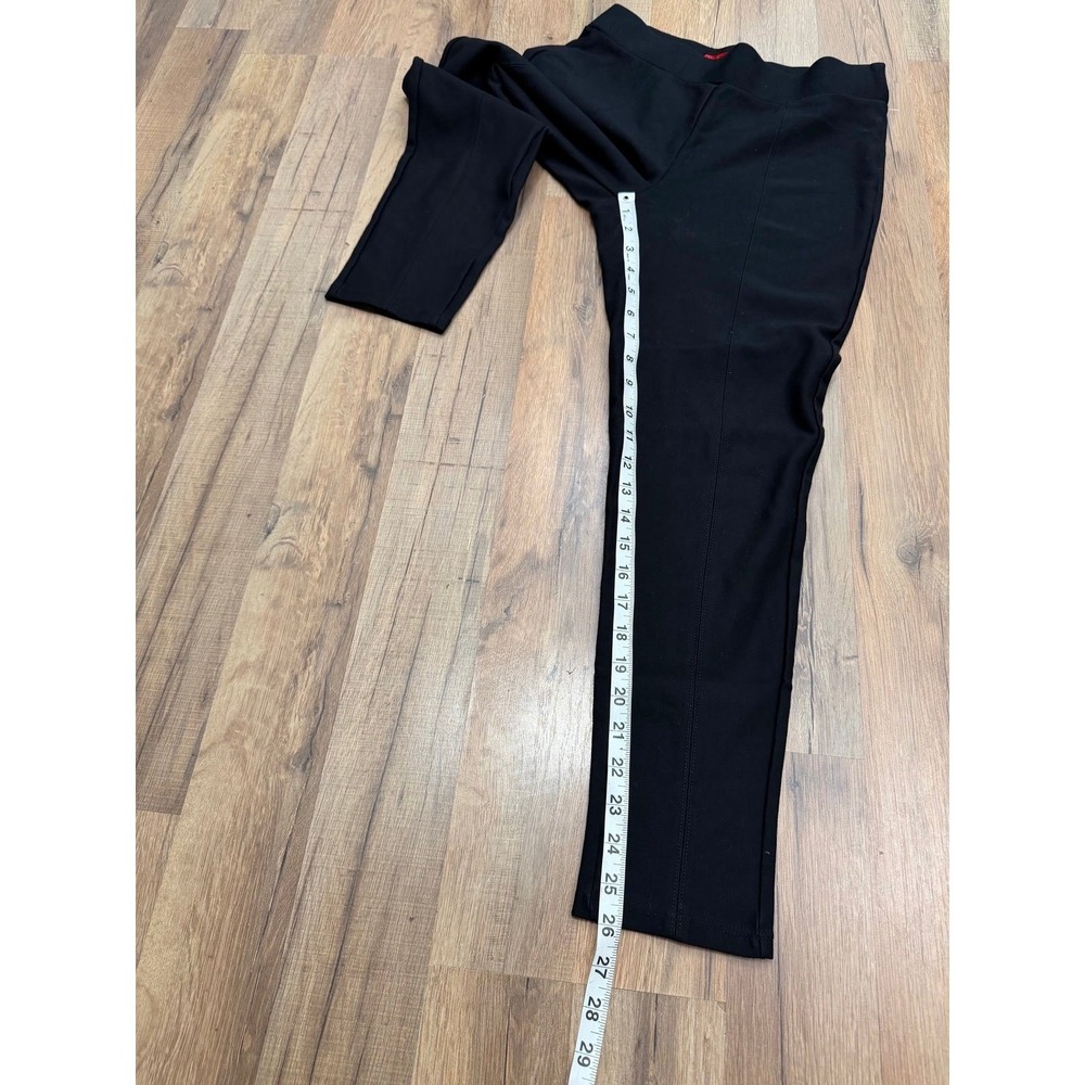 MAZE Collection Women's Black Pull On Pants Size M Slim Straight Leg - Picture 6 of 7